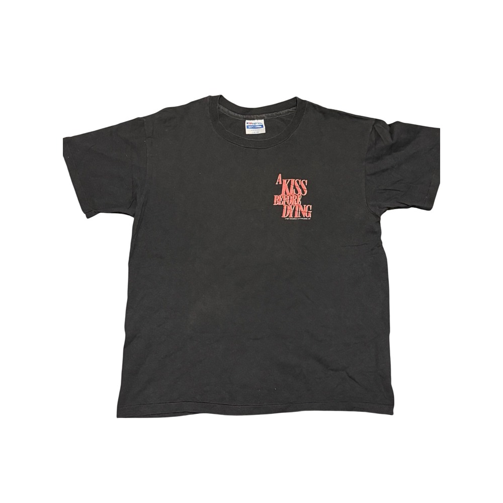 Vintage 1991 A Kiss Before Dying Movie Promo T-Shirt Hanes USA Made Black Large